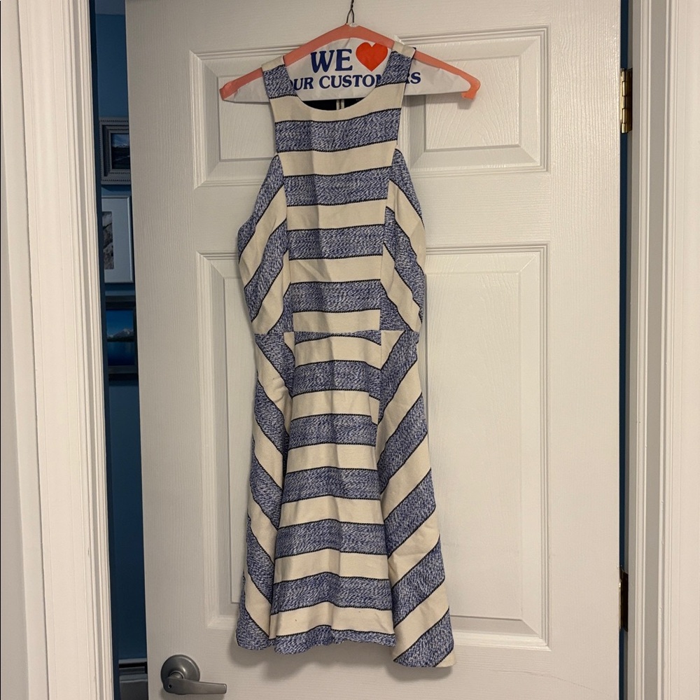 Design Lab Blue and White dress